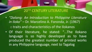 famous ilocano writers and their works|Famous Ilokano writer JSP Hidalgo Jr. writes 30 .